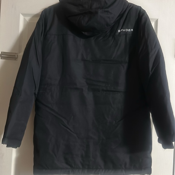 SPYDER MENS PARKA: BLACK: NEW WITH TAGS: SIZE MEDIUM - Picture 7 of 8